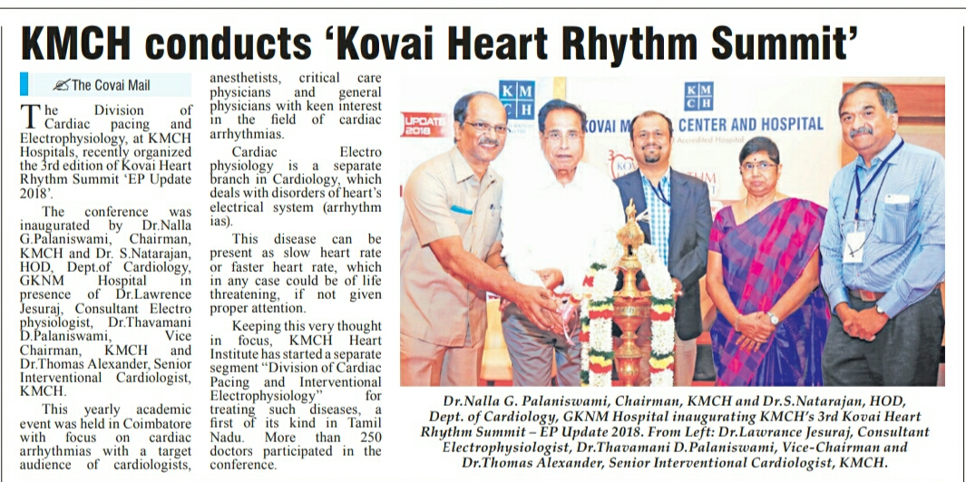 KMCH Conducts ‘Kovai Heart Rhythm Summit’